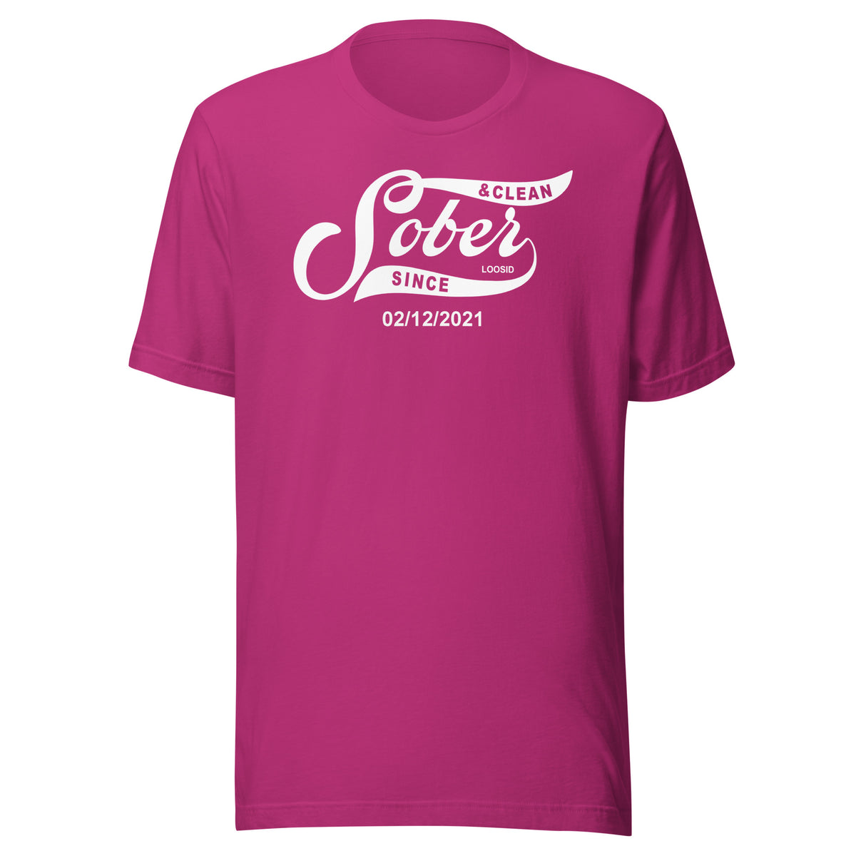 sober t shirt modern look for sober community pride