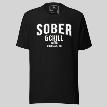 Sober and Chill Sober T Shirt flat lay styled image (view 3)