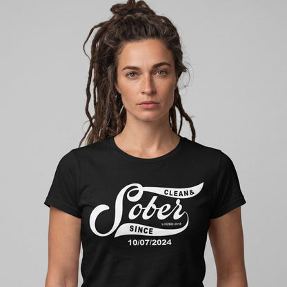 Loosid Sober Since Sober T Shirt featuring the design