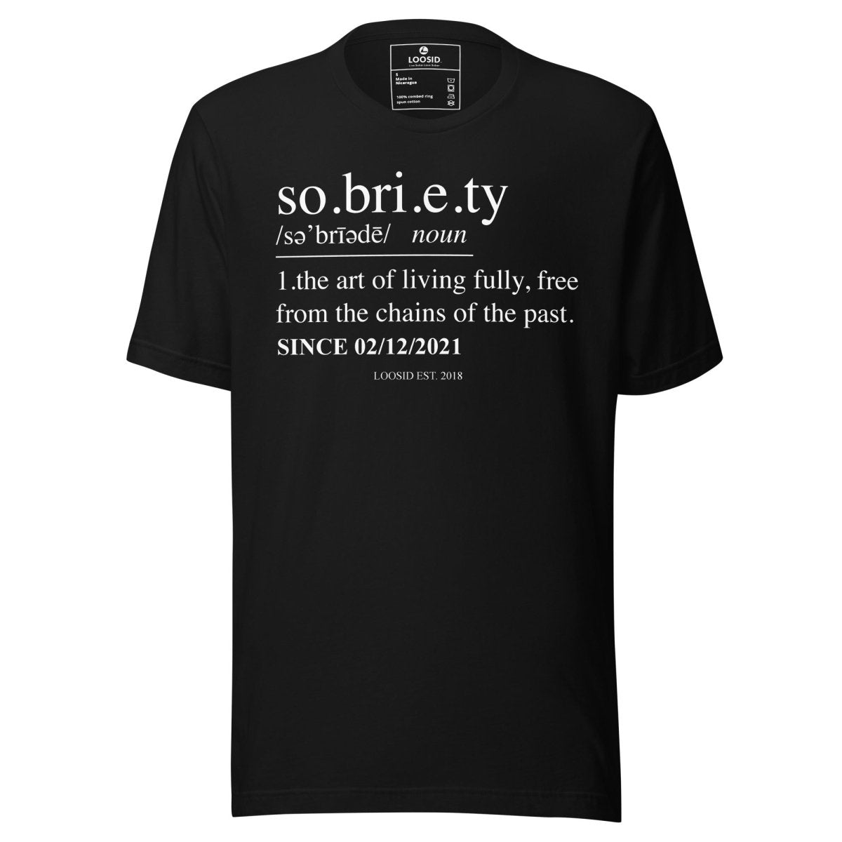 Sobriety Definition Sober T Shirt lifestyle view (view 5)