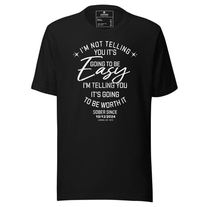 Im Not telling Sober T Shirt flat lay styled image (view 3)