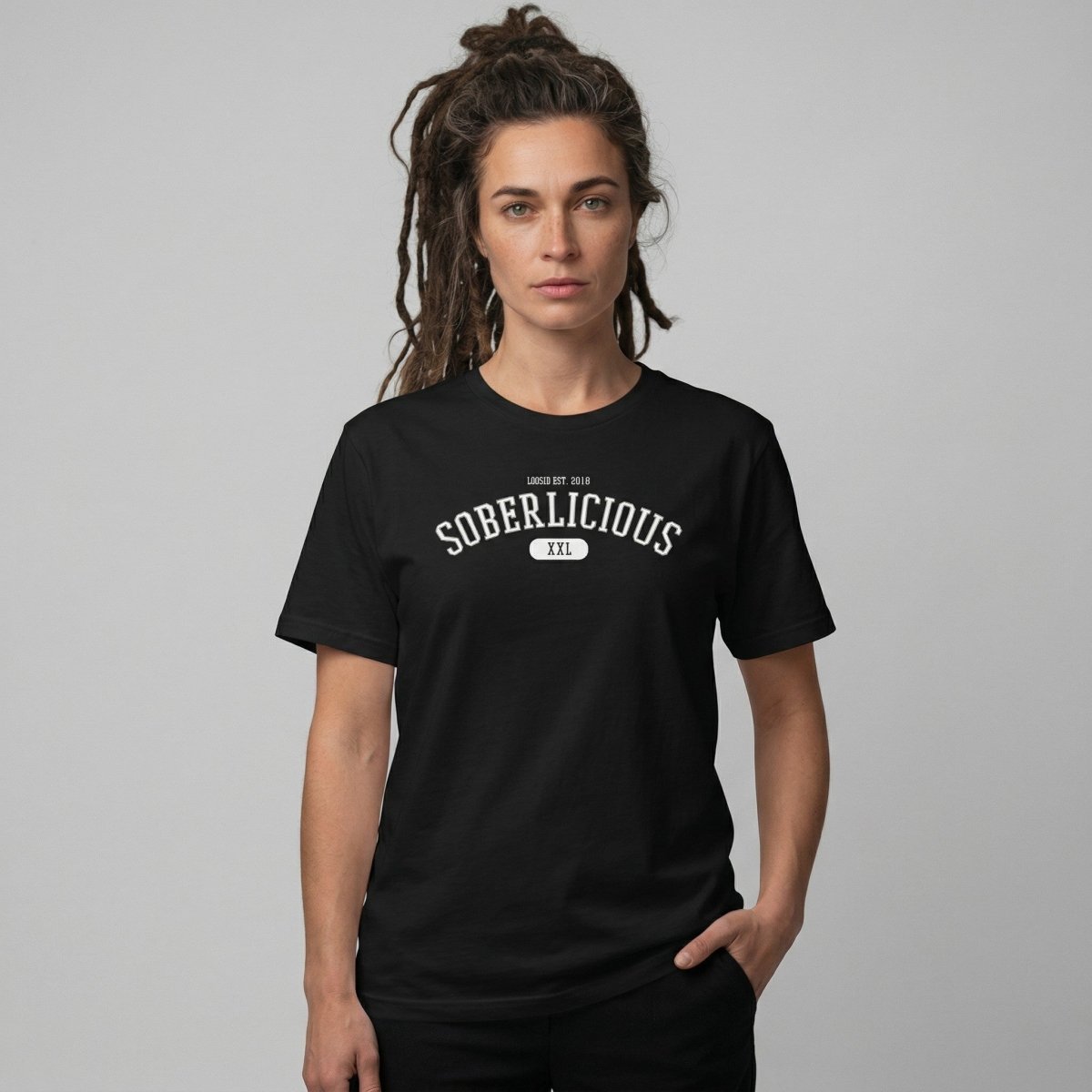 Vintage Soberlicious Sober T Shirt graphic detail (view 4)