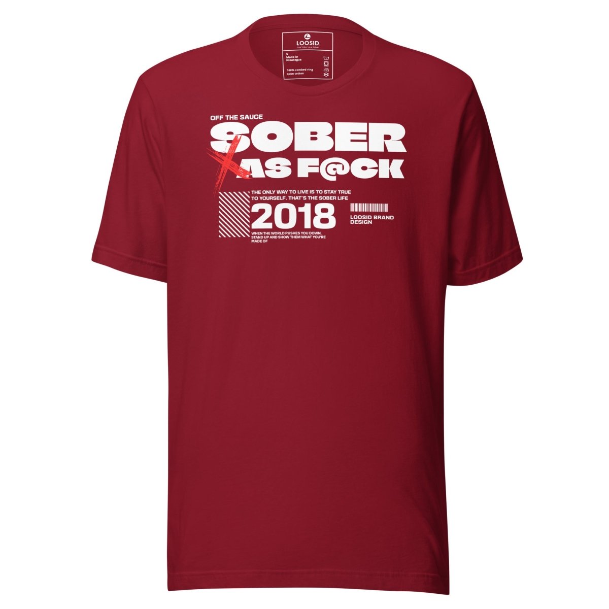 Sober As F*ck Sober T Shirt graphic detail (view 24)