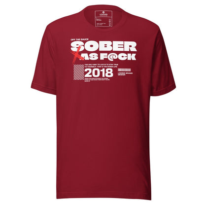 Sober As F*ck Sober T Shirt graphic detail (view 24)