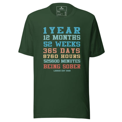 Sober Time Sober T Shirt product photo (view 10)