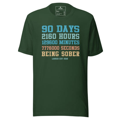 90 Days Sober Sober T Shirt fit detail (view 9)