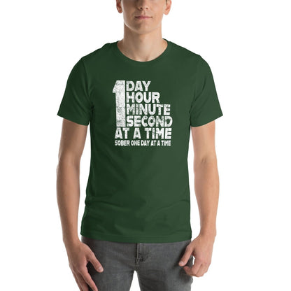 1 Day. 1 Hour. 1 Minute. 1 Second. Sober T Shirt fit detail (view 9)