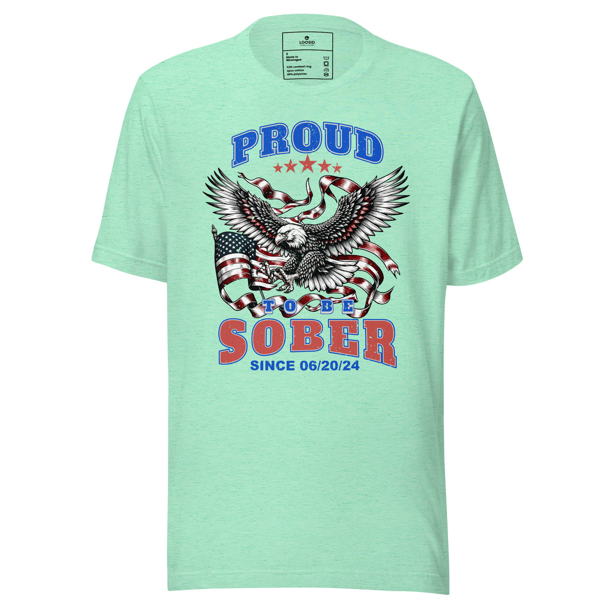 Sober T Shirt celebrating sobriety with bold, empowering style