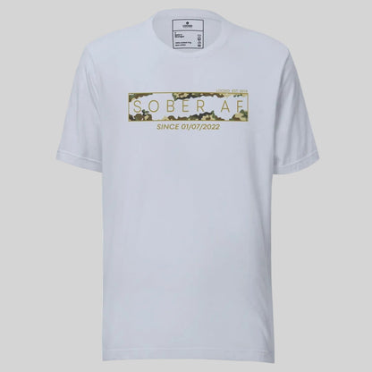 Sober AF Camo Sober T Shirt side view (view 26)