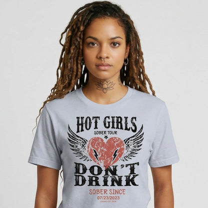 Hot Girls Sober T Shirt close-up view (view 32)