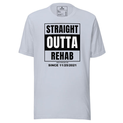 Straight Outta Rehab Sober T Shirt featuring the design (view 11)