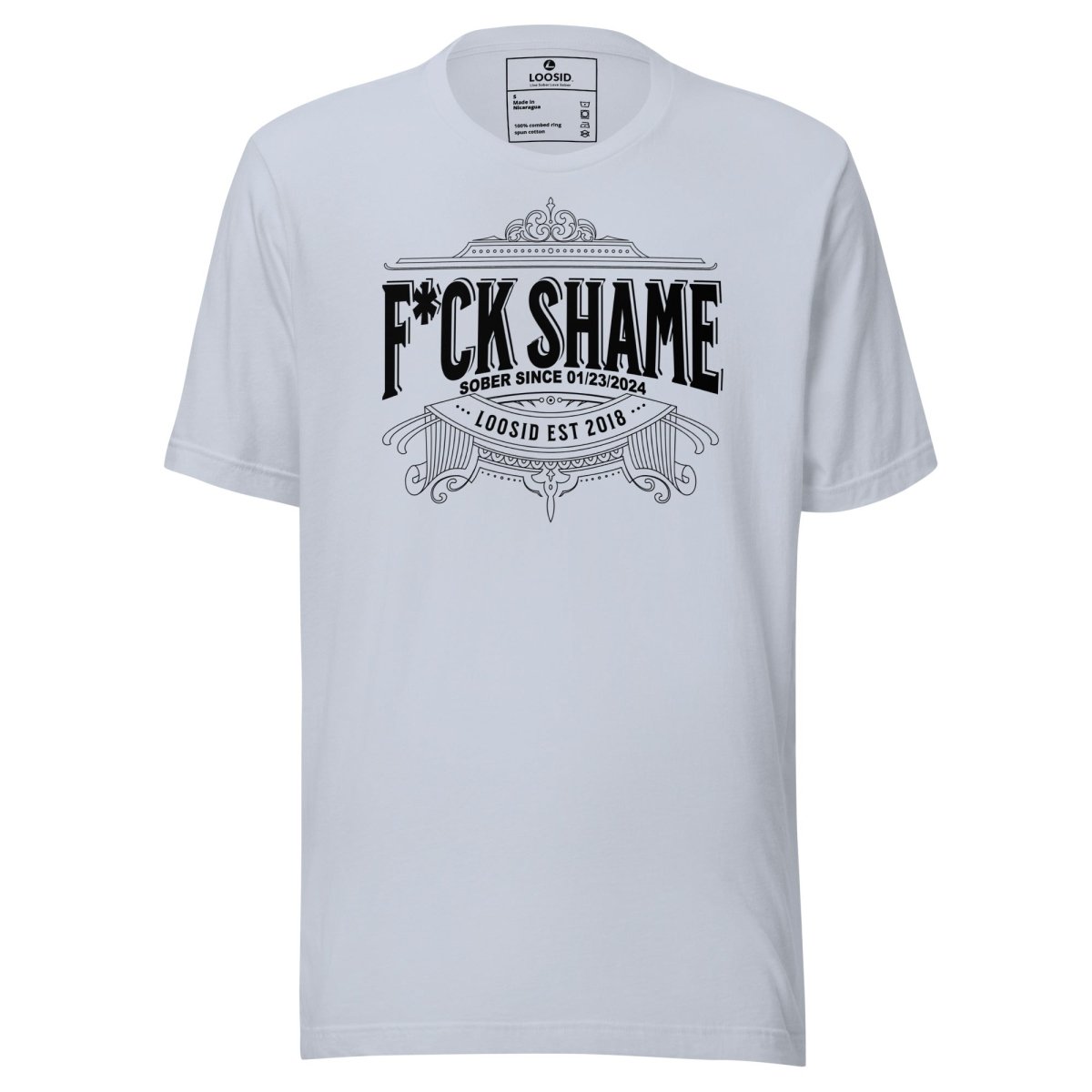 F*ck Shame Sober T Shirt product photo (view 20)