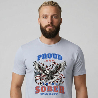 Proud To Be Sober Sober T Shirt graphic detail (view 24)