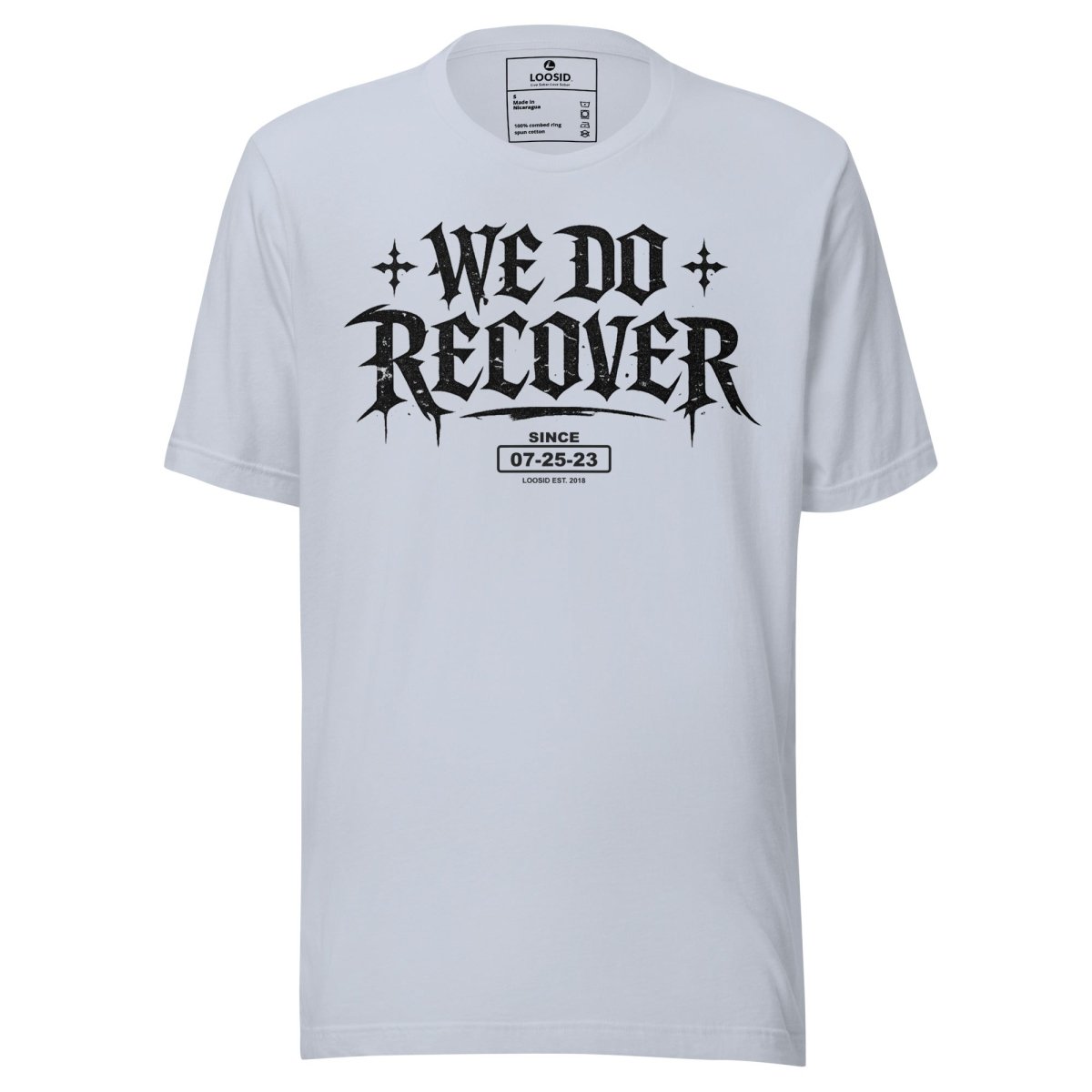 We Do Recover Female Sober T Shirt graphic detail (view 14)