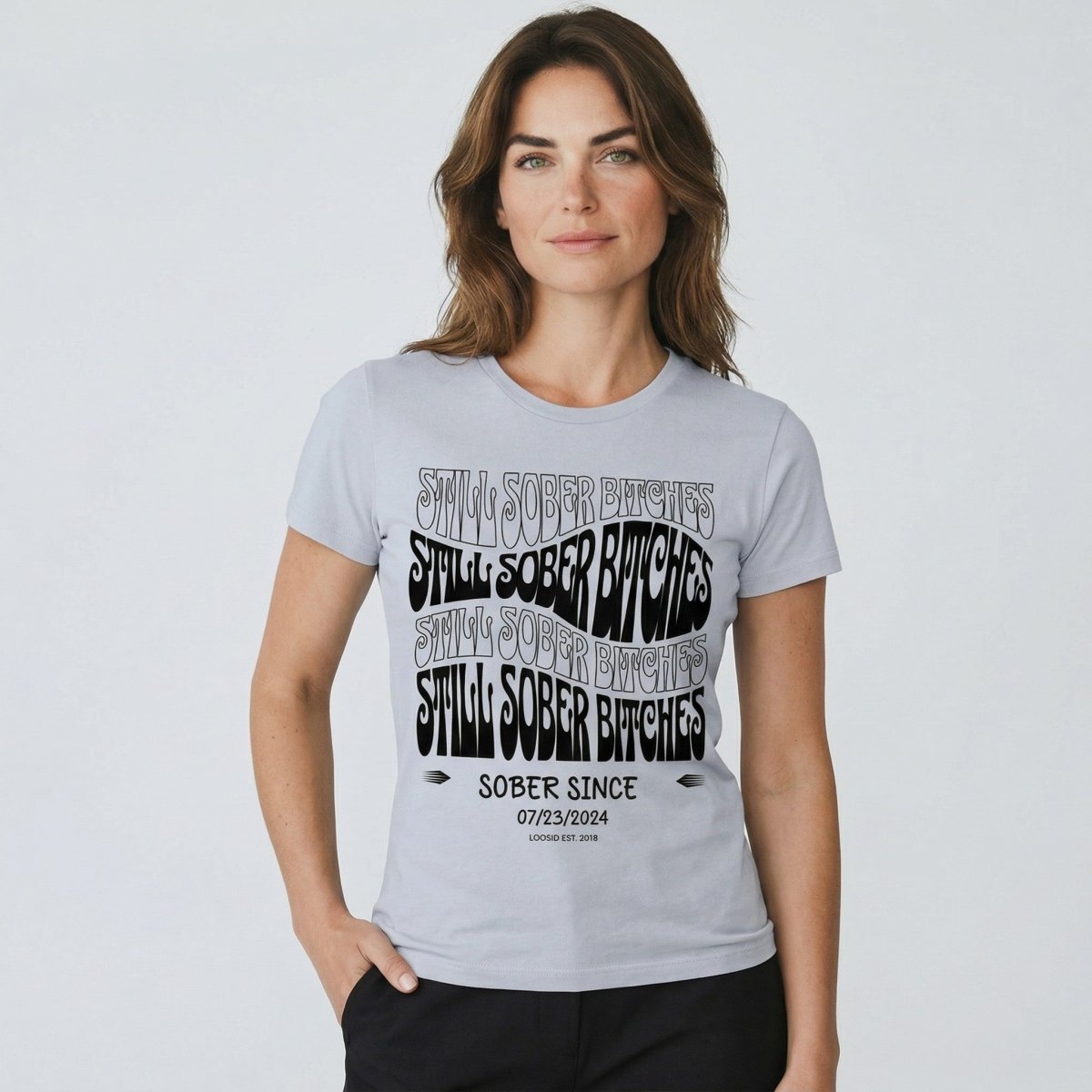 Still Sober B Sober T Shirt back view (view 17)