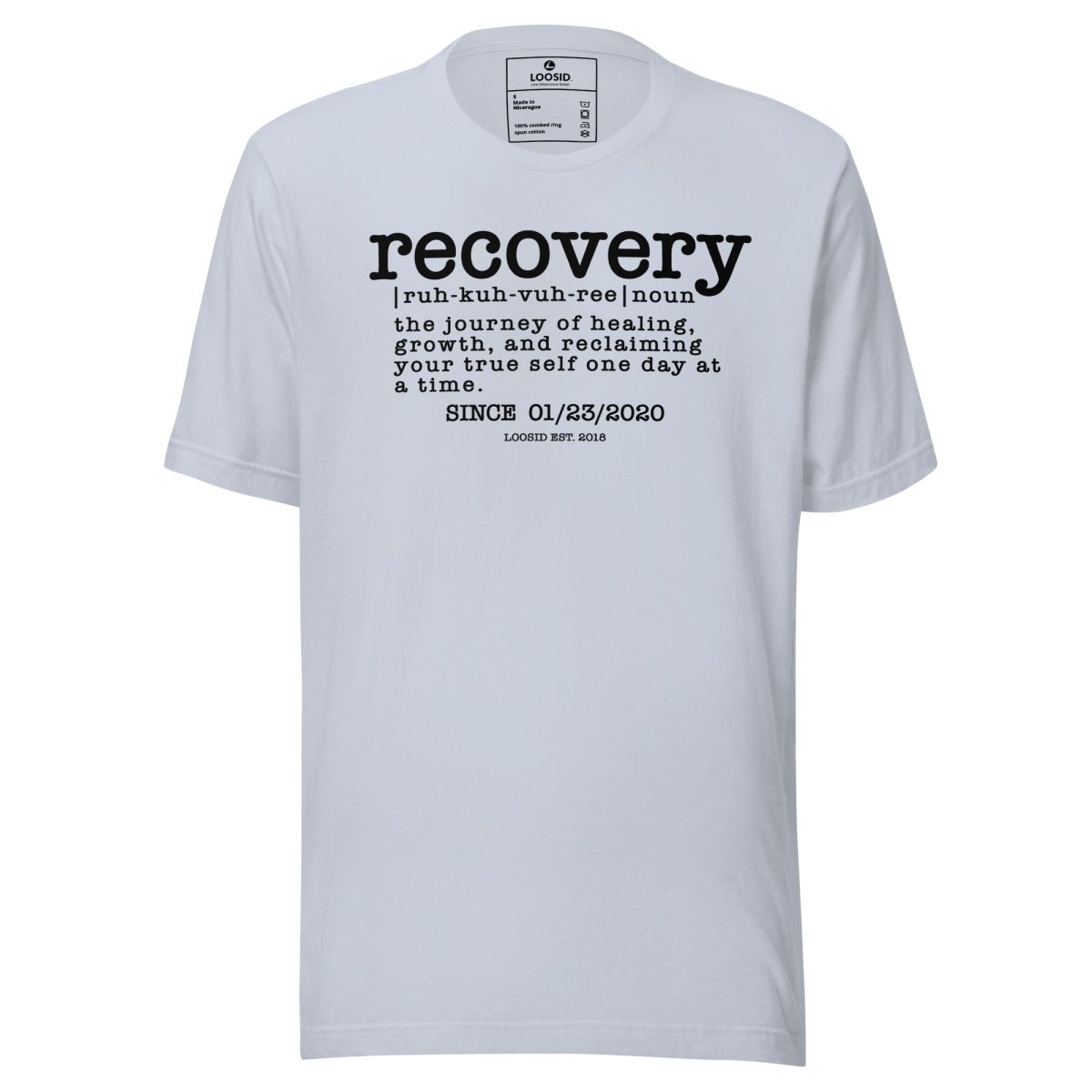Recovery definition men Sober T Shirt back view (view 17)