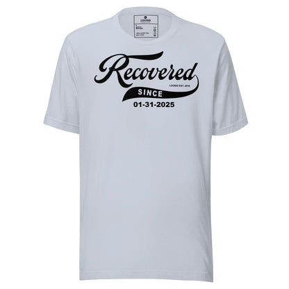 Recovered Since Sober T Shirt side view (view 26)