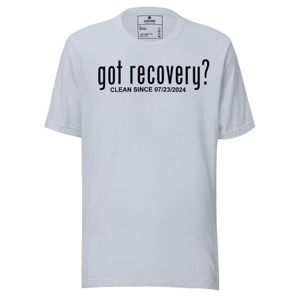 Got Recovery Sober T Shirt flat lay styled image (view 23)