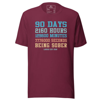 90 Days Sober Sober T Shirt packaging detail (view 8)