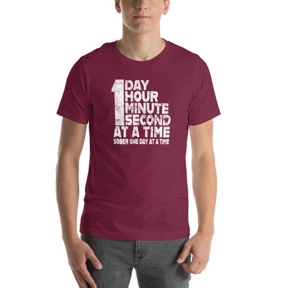1 Day. 1 Hour. 1 Minute. 1 Second. Sober T Shirt packaging detail (view 8)