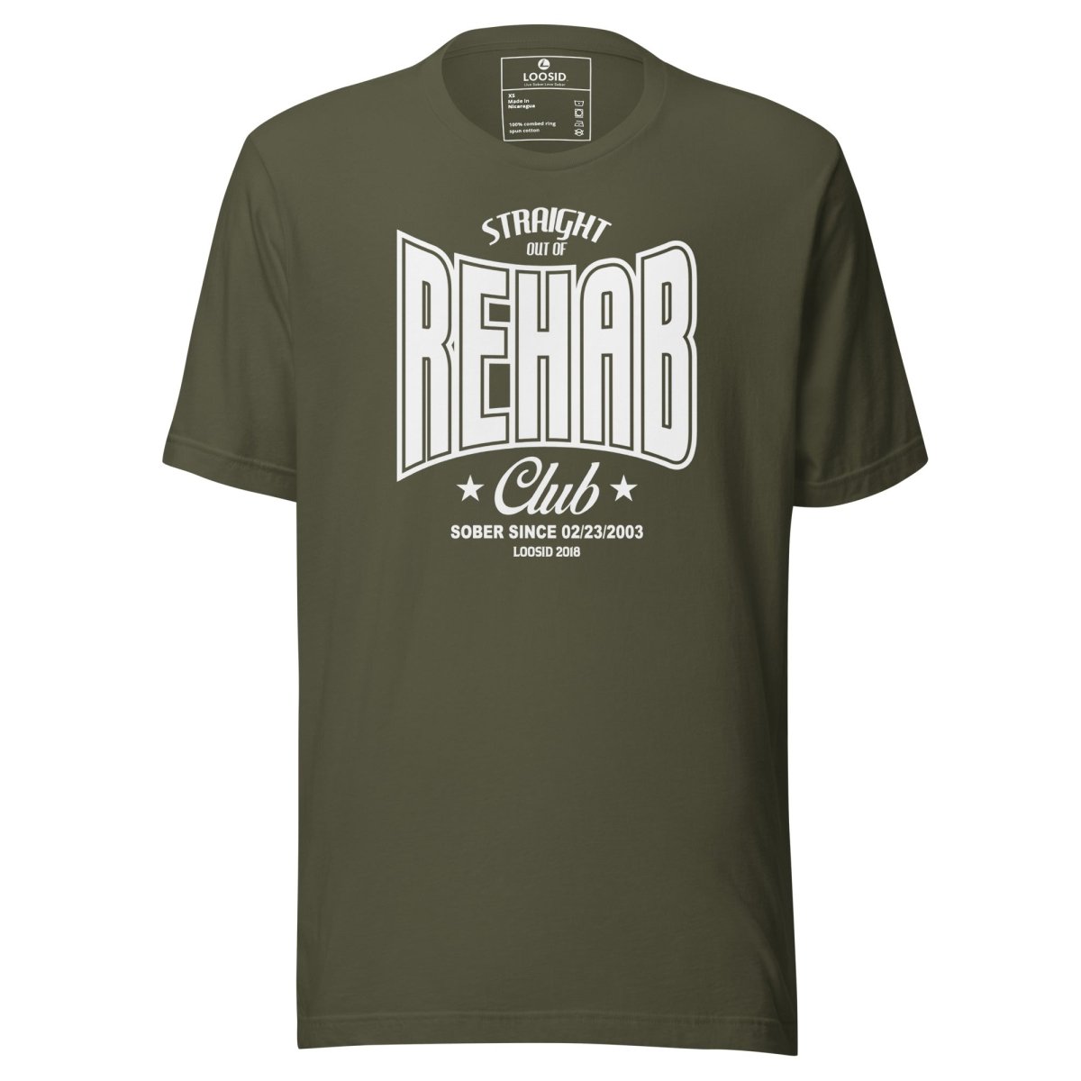 Rehab Sober T Shirt graphic detail (view 14)