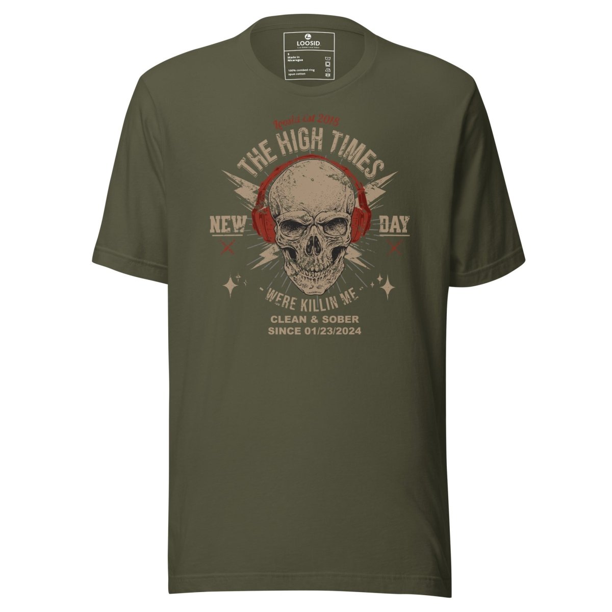 High Times Sober T Shirt featuring the design (view 11)
