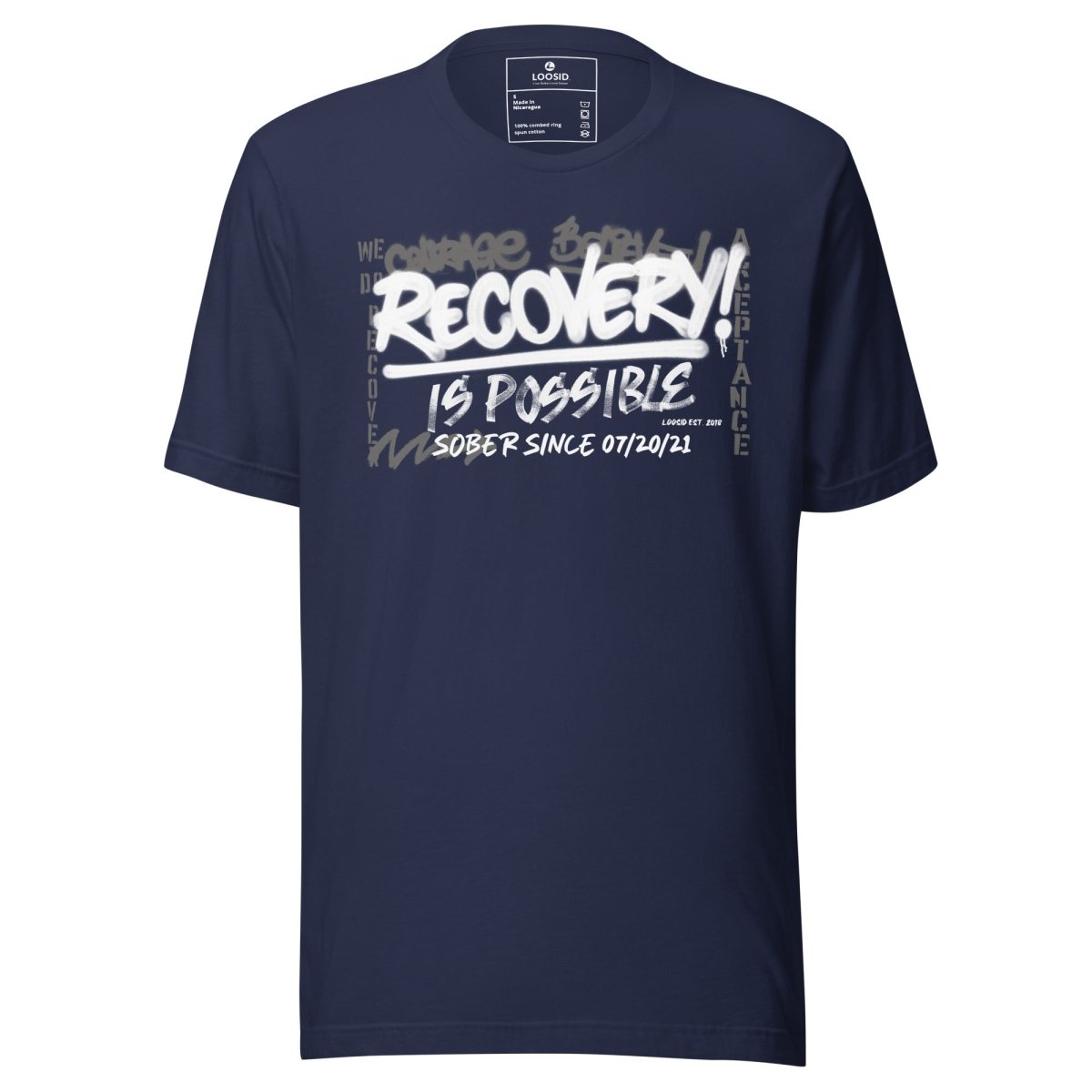 Recovery Is Possible Sober T Shirt featuring the design (view 11)