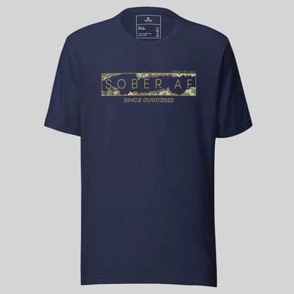 Sober AF Camo Sober T Shirt side view (view 6)