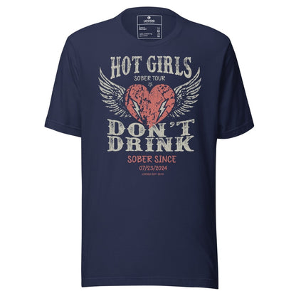 Hot Girls Sober T Shirt side view (view 6)