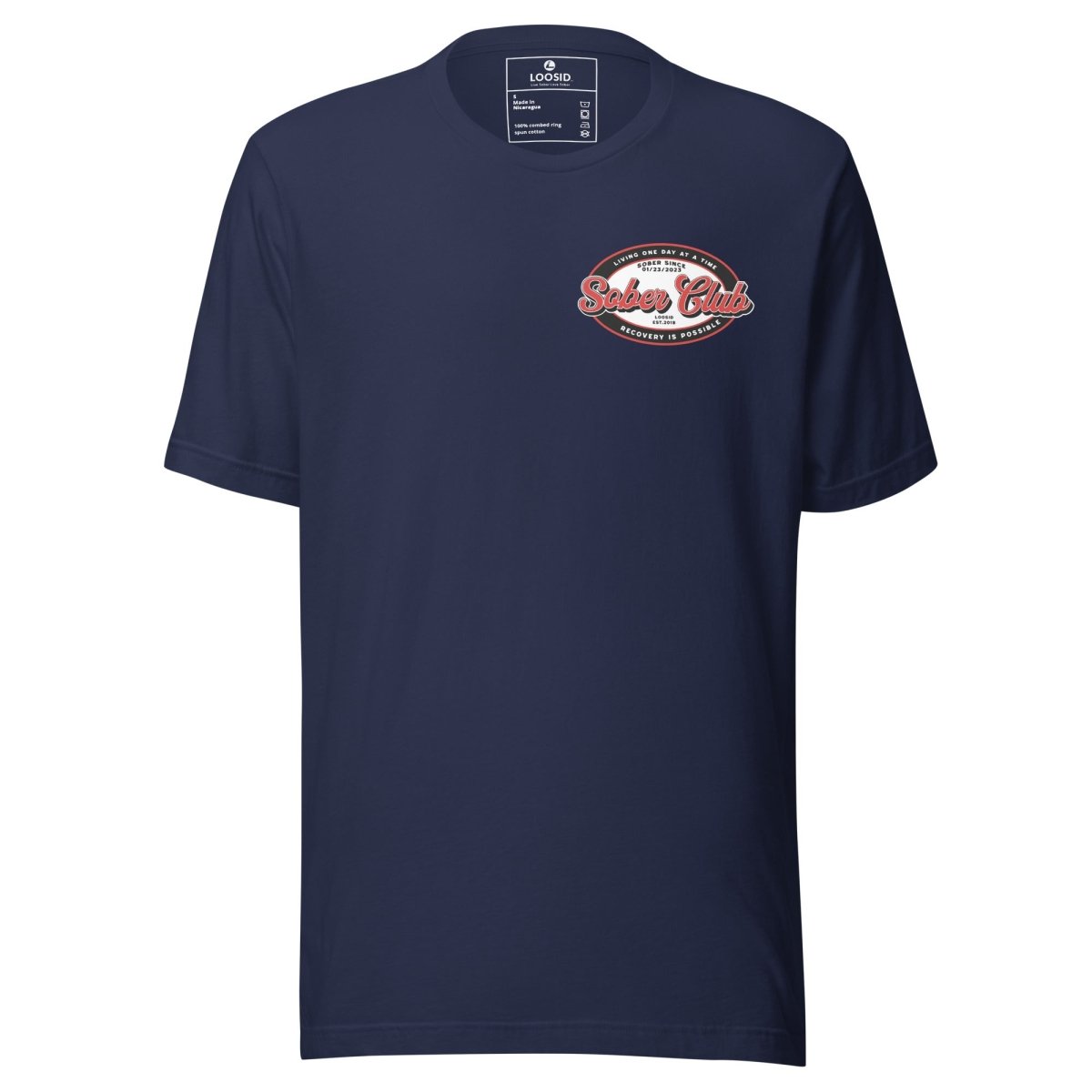 Sober Club Sober T Shirt back view (view 7)