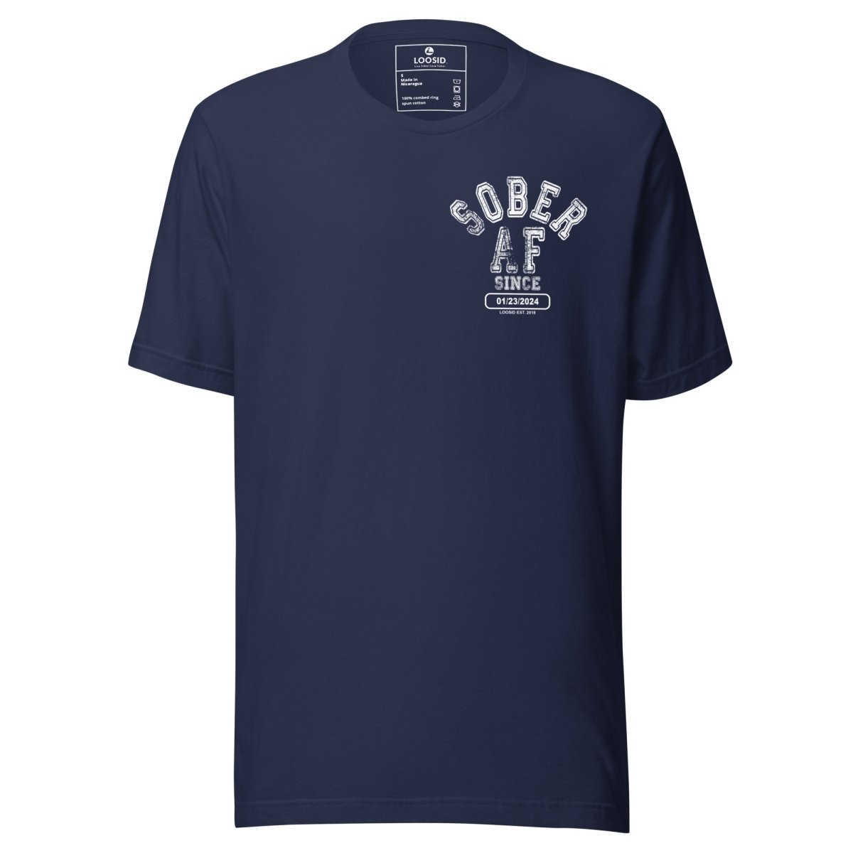 Sober AF Sober T Shirt side view (view 6)