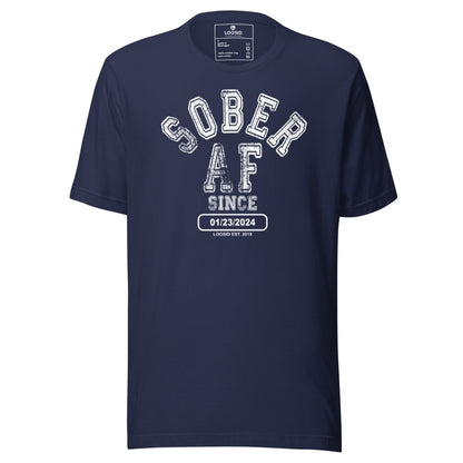 Sober AF Since Sober T Shirt fit detail (view 9)