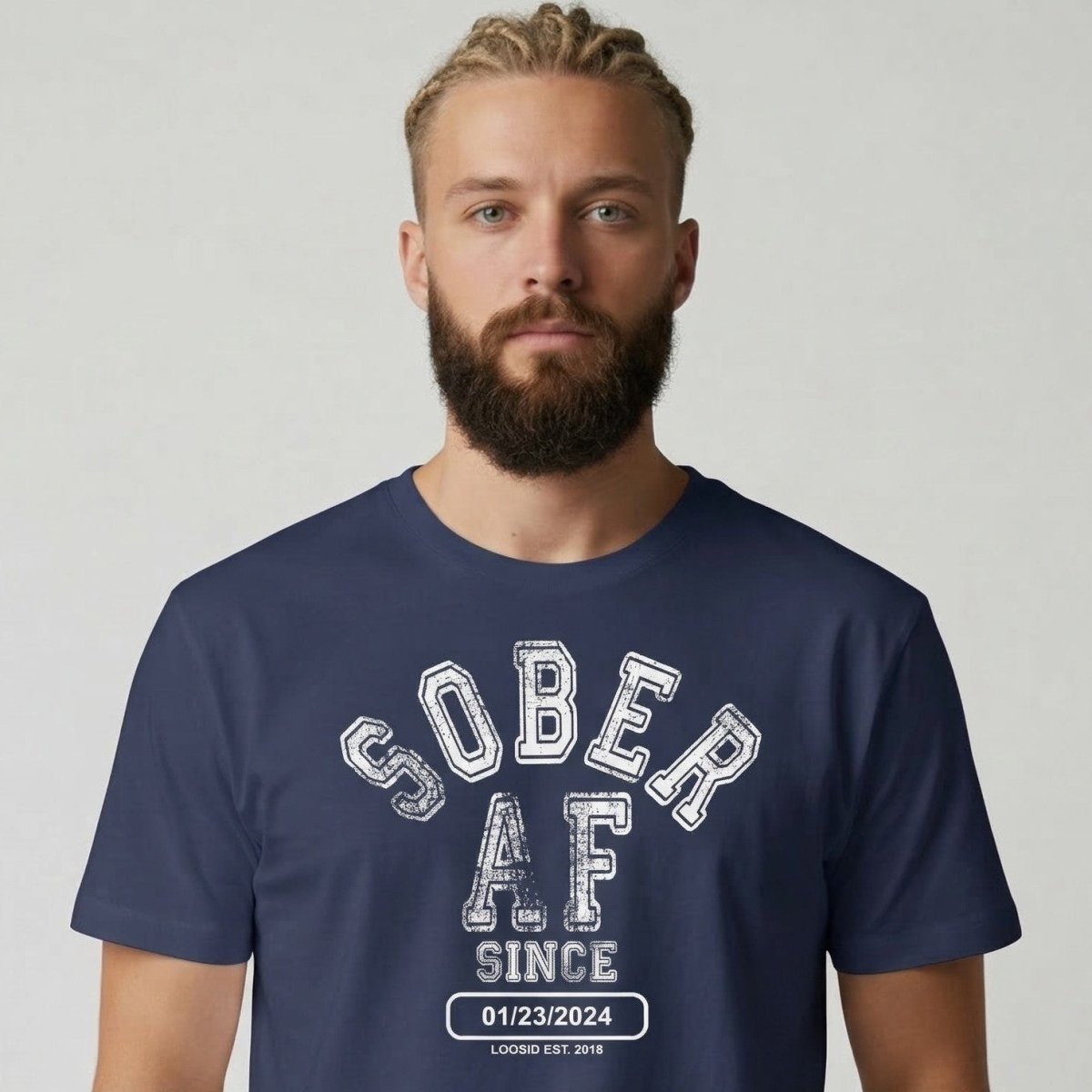 Sober AF Since Sober T Shirt product photo (view 10)
