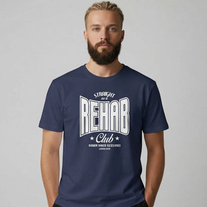Rehab Sober T Shirt back view (view 7)