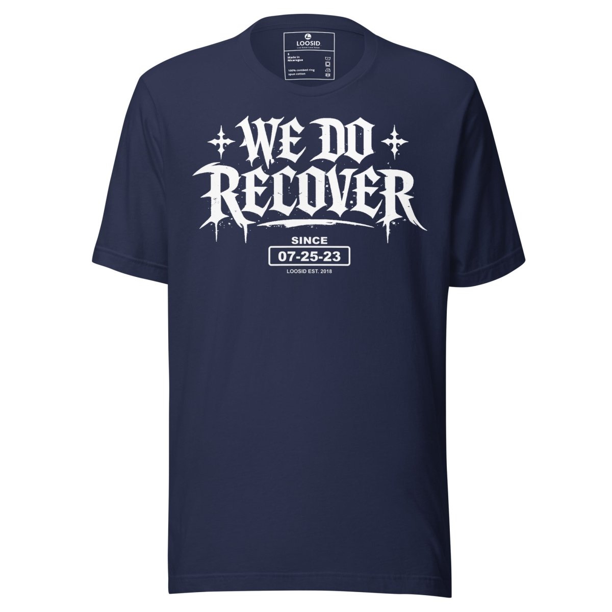 We Do Recover Sober T Shirt packaging detail (view 8)