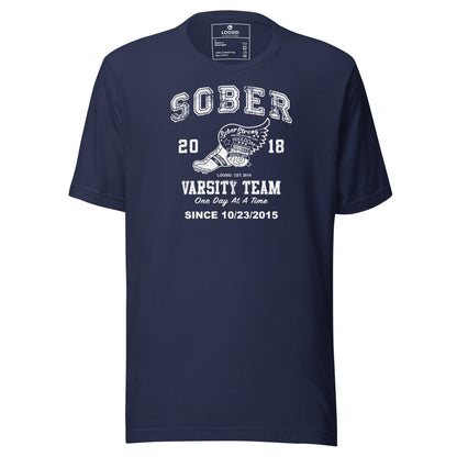Sober Varsity Sober T Shirt lifestyle view (view 5)