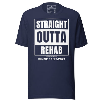 Straight Outta Rehab Sober T Shirt lifestyle view (view 5)
