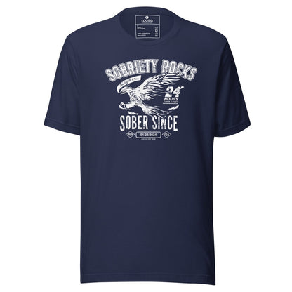 Sober Since Sober T Shirt featuring the design (view 11)
