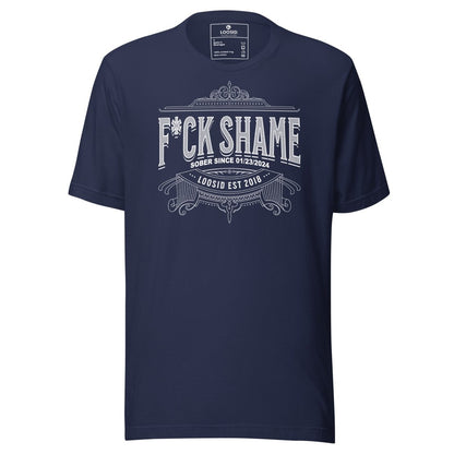 F*ck Shame Sober T Shirt lifestyle view (view 5)