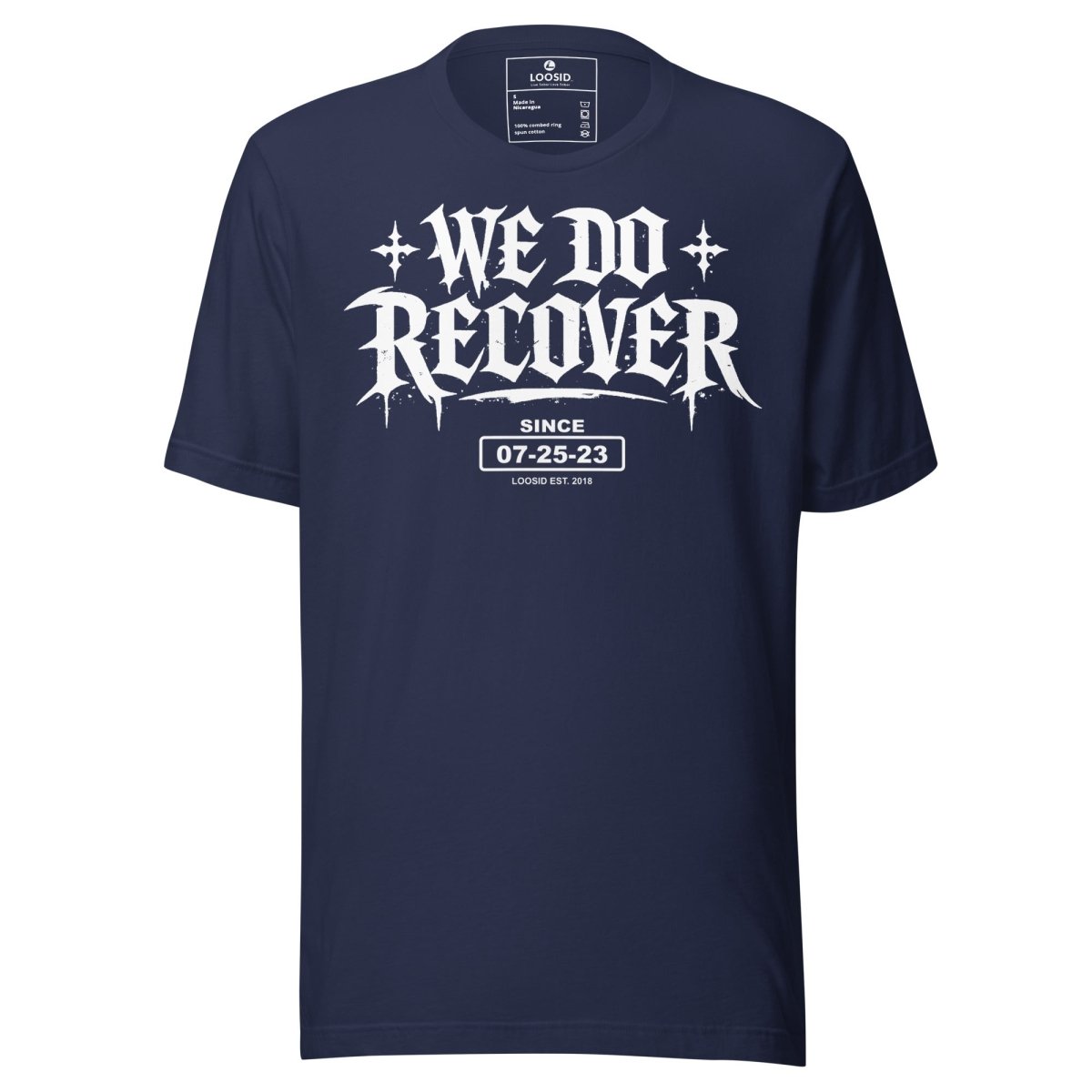 We Do Recover Female Sober T Shirt packaging detail (view 8)