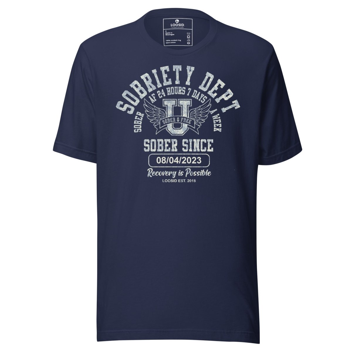 Sobriety Dept Sober T Shirt lifestyle view (view 15)