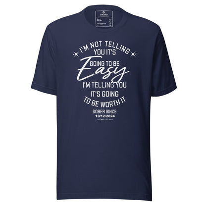 Im Not telling Sober T Shirt side view (view 6)