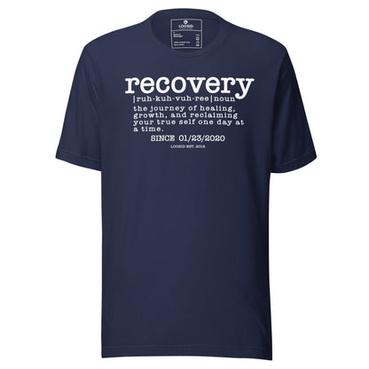Recovery definition men Sober T Shirt lifestyle view (view 5)