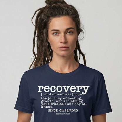 Recovery definition women Sober T Shirt graphic detail (view 24)