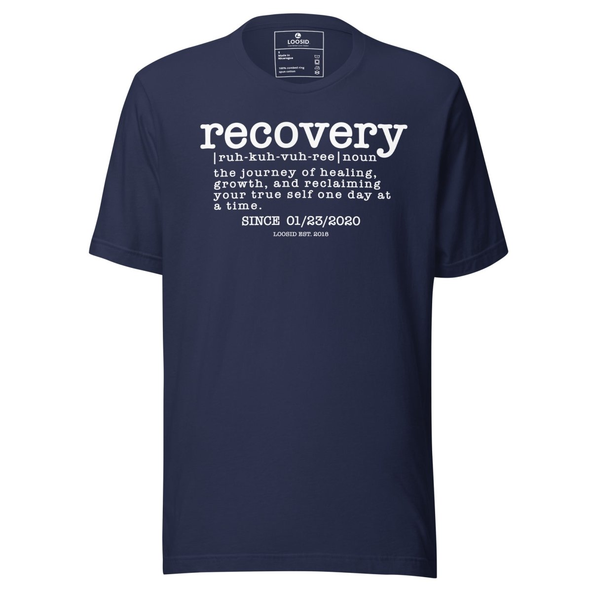 Recovery definition women Sober T Shirt flat lay styled image (view 23)