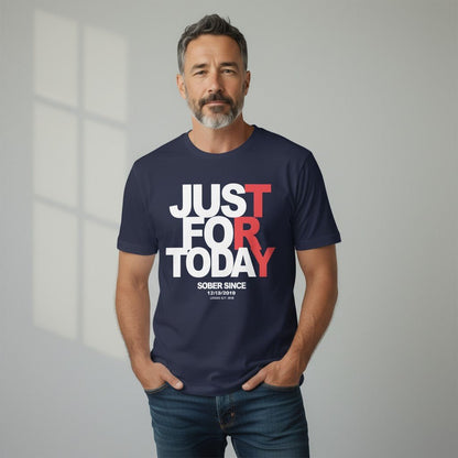 Just For today Sober T Shirt fit detail (view 9)