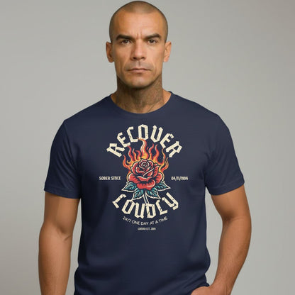 Recover Loudly Sober T Shirt fit detail (view 19)