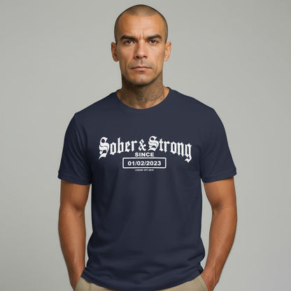Sober & Strong Sober T Shirt graphic detail (view 4)