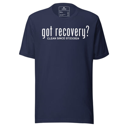 Got Recovery Sober T Shirt flat lay styled image (view 3)
