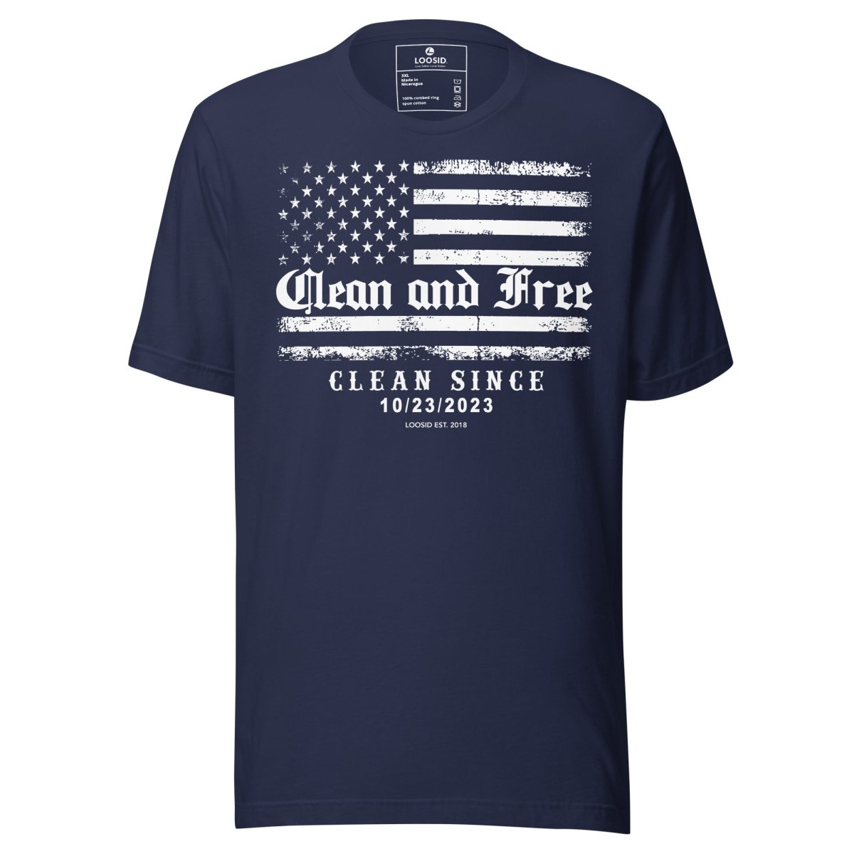 Clean and Free Sober T Shirt lifestyle view (view 5)